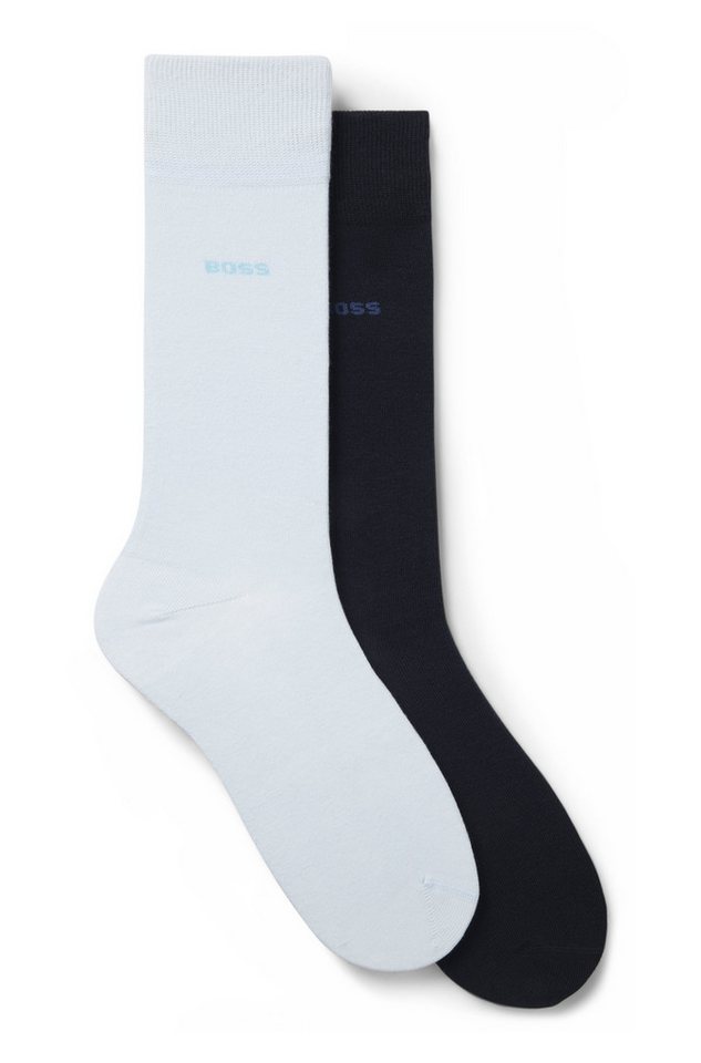 BOSS Businesssocken 2P RS Uni CC (Packung, 2-Paar, 2er) mit Markenlogo von BOSS