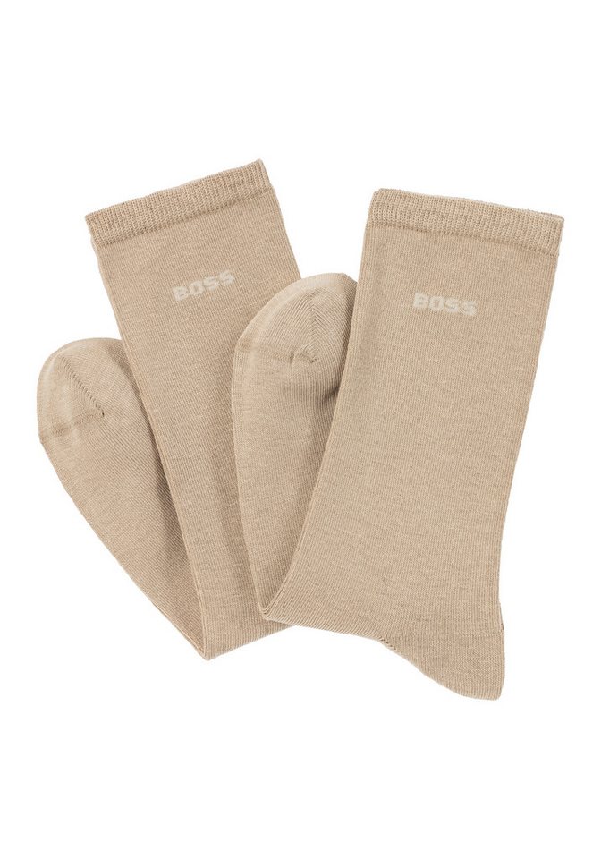 BOSS Businesssocken 2P RS Uni Logo CC W (Packung, 2-Paar, 2er Pack) mit BOSS Schriftzug von BOSS