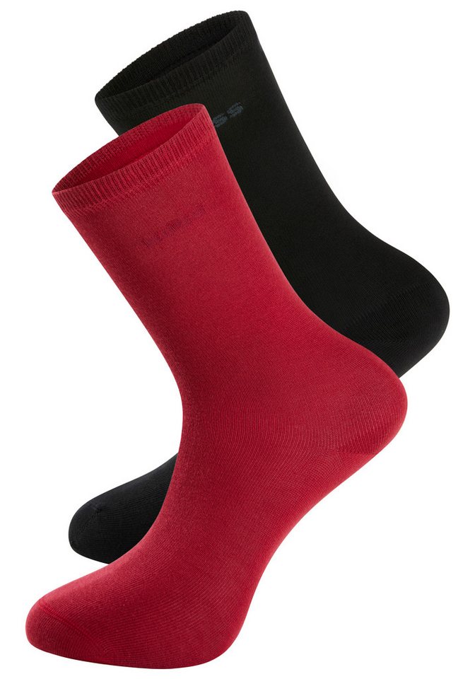BOSS Businesssocken 2P RS Uni Logo CC W (Packung, 2-Paar, 2er Pack) mit BOSS Schriftzug von BOSS