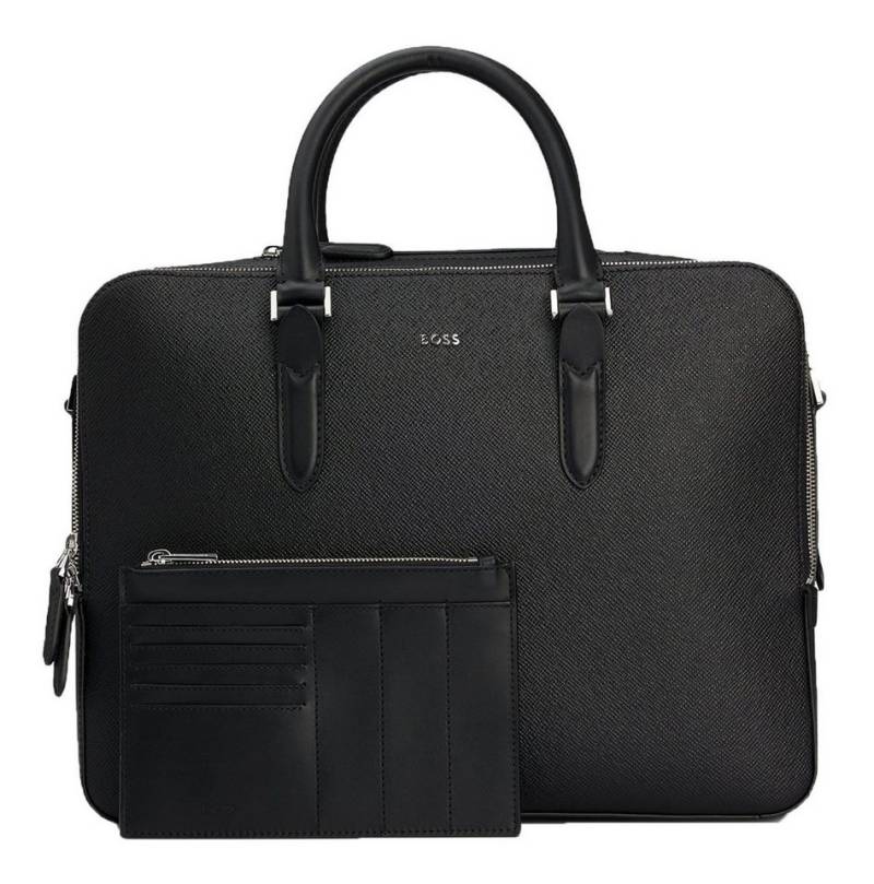 BOSS Businesstasche Document Case (Set, 2-tlg), aus echtem Rindsleder von BOSS