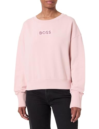 BOSS C_Elay_stonebadge 10254045 01 Sweatshirt Open Pink690 M von BOSS