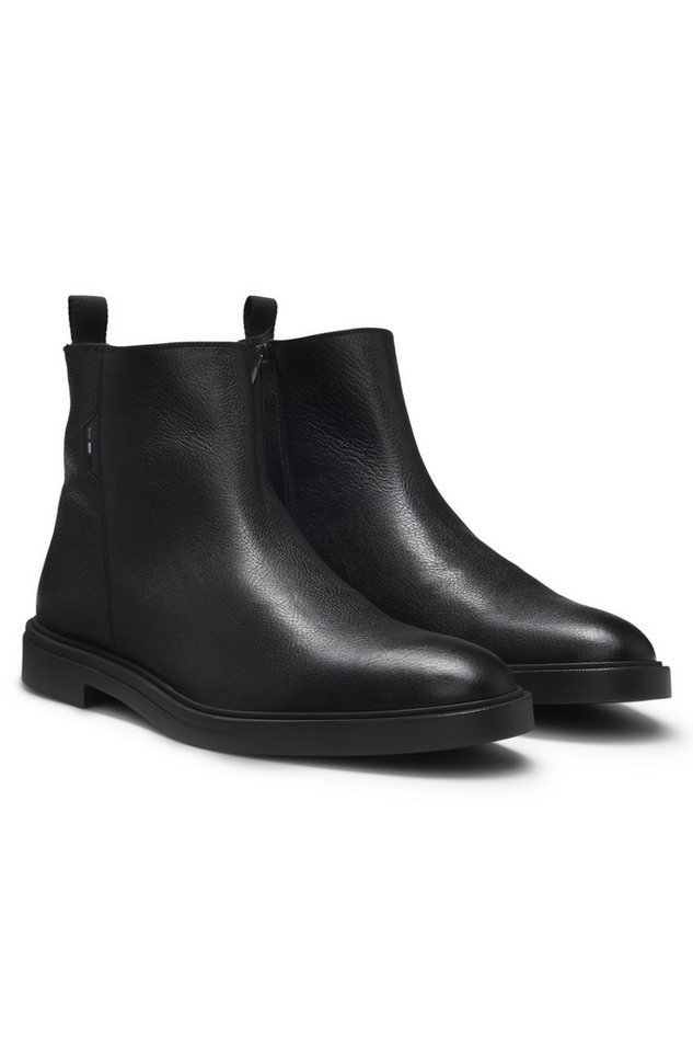 BOSS Calev_Boot_cgrfr Stiefelette Boots, Blockabsatz, mit Anziehlasche von BOSS