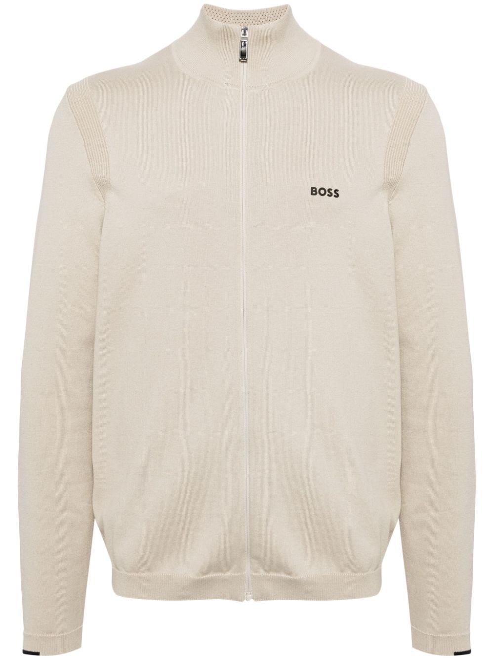 BOSS Cardigan mit Reißverschluss - Nude von BOSS