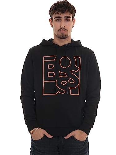 BOSS Casual Herren Hoodie Weboxy Schwarz Medium von BOSS