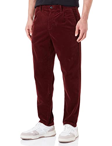 BOSS Herren Trousers TROUSERS FLAT, Dark Red, 30W / 32L EU von BOSS