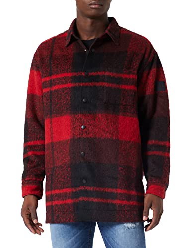 BOSS Casual Herren Overshirt Laurus Rot X-Large von BOSS