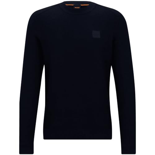 BOSS Casual Herren Pullover Anion Blau Medium von BOSS