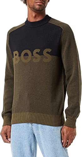 BOSS Casual Herren Pullover Asave Schwarz Large von BOSS