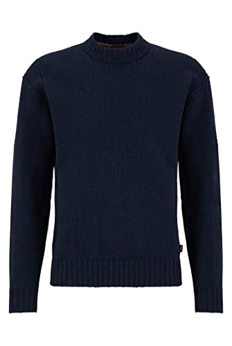 BOSS Casual Herren Pullover Ashetland Blau Large von BOSS