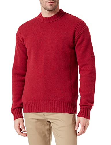 BOSS Men's Ashetland Knitted_Sweater, Bright Red, XXXL von BOSS