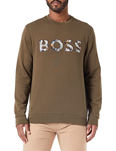 BOSS Men's Weboss Shirt, Dark Green, L von BOSS