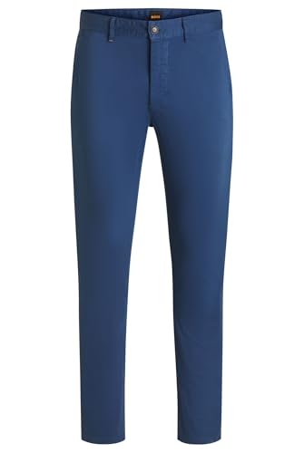 BOSS Chino_Slim 10242156 01 Pants Open Blue466 35W / 36L von BOSS