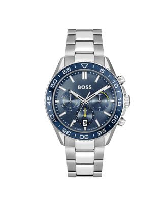 BOSS Chronograph Quarz Uhr für Herren Kollektion Runner mit Edelstahlarmband Edelstahlarmband - 1514143 von BOSS