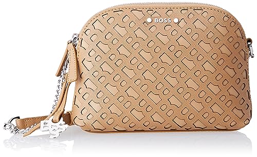 BOSS Cindy D.Zip Cross-MC Damen Crossbody, Medium Beige260 von BOSS