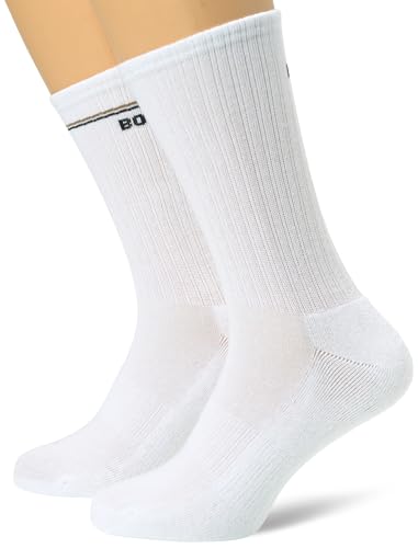 BOSS Damen 2p Iconic Cc W QUARTER SOCKS, White100, 35-38 EU von BOSS