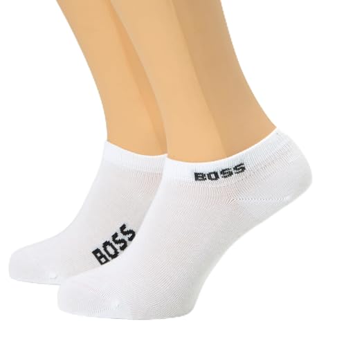 BOSS Damen 2p Logo Cc W ANKLE SOCKS, White100, 35-38 EU von BOSS
