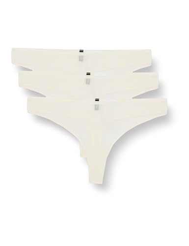 BOSS Damen 3p Thong Micro String, Open White119, S EU von BOSS