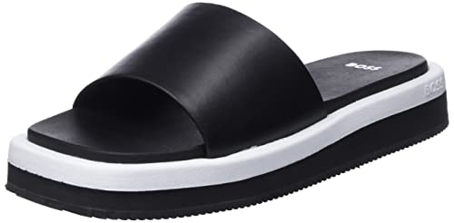 BOSS Damen Allie FL Slide, Black1, 35 EU von BOSS