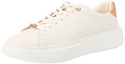 BOSS Damen Amber_Tenn_hflt Sneaker, Open White, 37 EU von BOSS