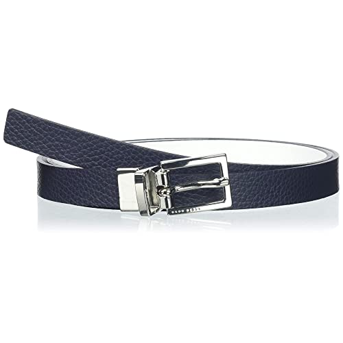 BOSS Damen Ana Belt 2cm Gürtel, Dark Blue401, 90 von BOSS