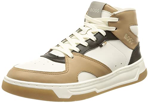 BOSS Damen Baltimore_Hito_FL Sneaker, Medium Beige261, 35 EU von BOSS