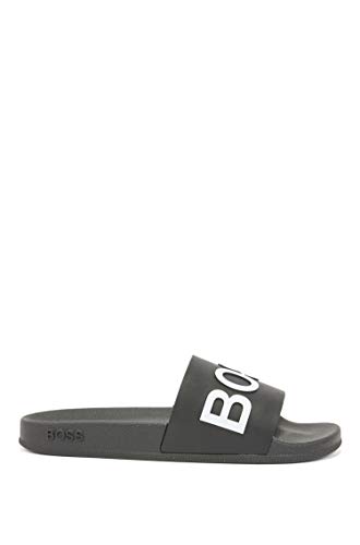 BOSS Damen Bay_Slid_rblg Pantolette, Schwarz, 44 EU von BOSS