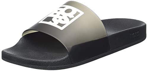 BOSS Damen Bay_Slid_shkn Slipper, Black1, 41 EU von BOSS