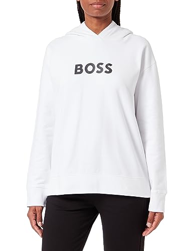 BOSS Damen C_Edelight_1 Sweatshirt, White100, XL von BOSS