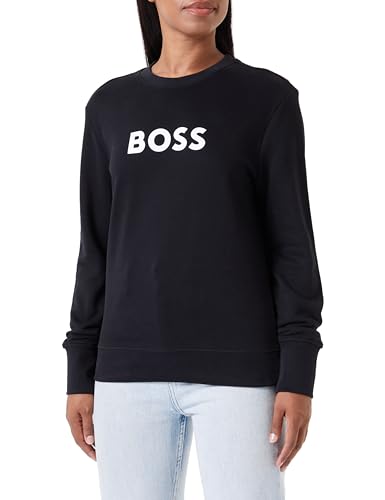 BOSS Damen C_Elaboss_6 Sweatshirt, Black1, Large von BOSS