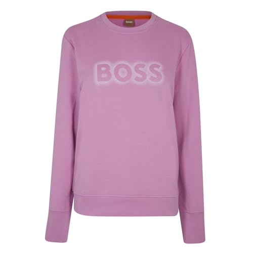 BOSS Damen C_Elaboss_6 Sweatshirt, Light/Pastel Pink680, 42 von BOSS