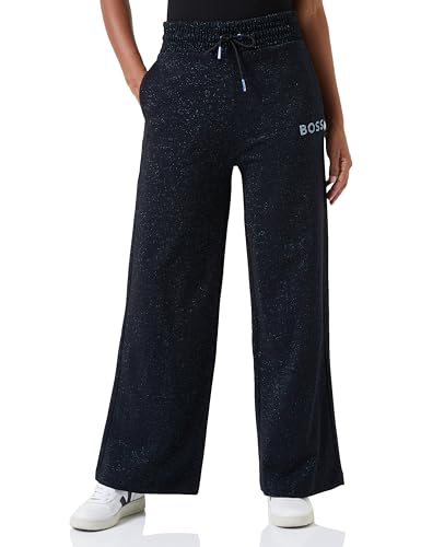 BOSS Damen C_Elasie Jersey Trousers, Black1, X-Large von BOSS