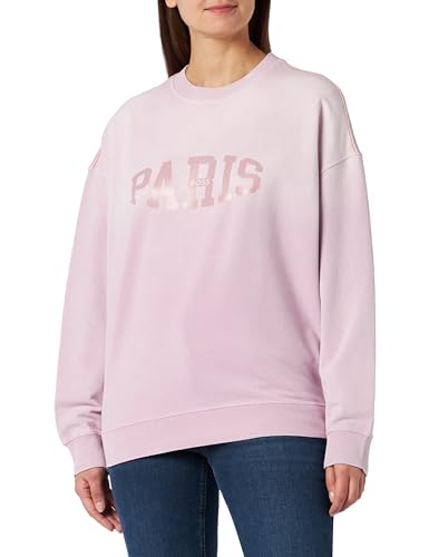 BOSS Damen C_Elaslogan_Town Sweatshirt, Light/Pastel Pink680, Medium von BOSS