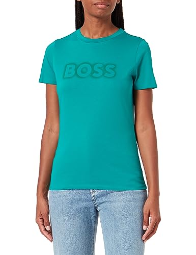 BOSS Damen C_Elogo_5 Sweatshirt, Open Green393, XL von BOSS