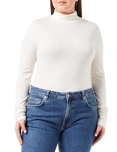 BOSS Damen C_Emerie_2 Jersey TOP, Open White118, L EU von BOSS