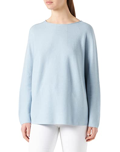 BOSS Damen C Falanda Nahtloser Strickpullover aus Baumwolle und Kaschmir Dunkelblau M von BOSS