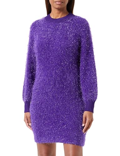 BOSS Damen C_Festalasa Knitted Dress, Open Purple551, L von BOSS