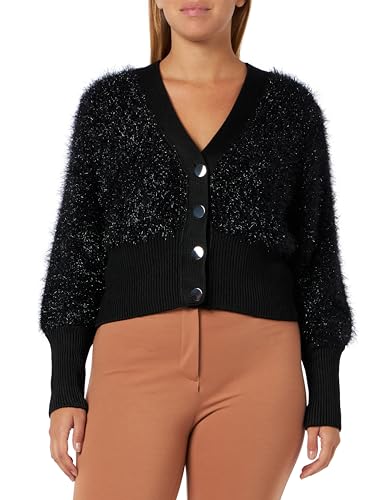 BOSS Damen C_Festalina Knitted Cardigan, Black1, Medium von BOSS