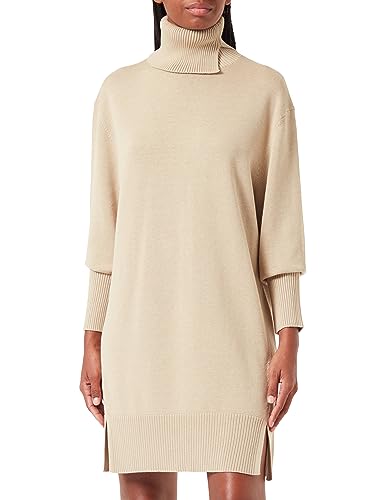 BOSS Damen C_Fimalaya Knitted Dress, Medium Beige269, Large von BOSS