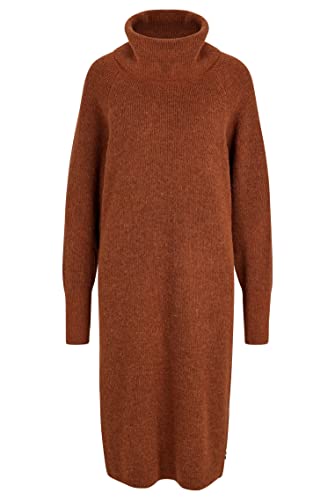 BOSS Damen C Folibia Relaxed-Fit Pulloverkleid mit Oversize-Kragen Braun XL BOSS Damen C Folibia Relaxed-Fit Pulloverkleid mit Oversize-Kragen Braun XL von BOSS