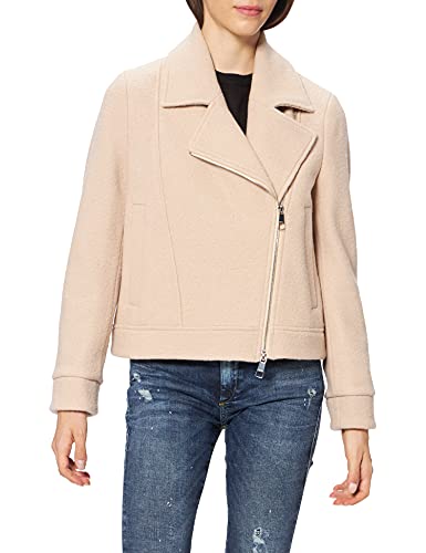 BOSS Damen C_Javia Bikerjacke, Light Beige277, 36 von BOSS