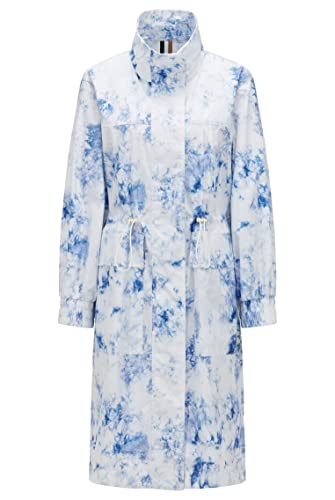 BOSS Damen C Pakonda Relaxed-Fit Parka mit Batik-Print Gemustert 36 von BOSS