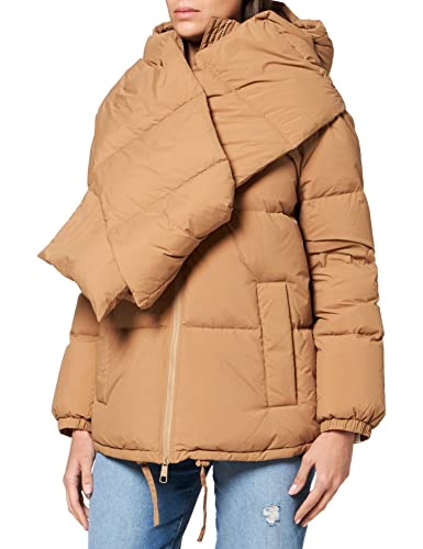 BOSS Damen C_Patinara Daunenjacke, Light/Pastel Brown235, 40 von BOSS