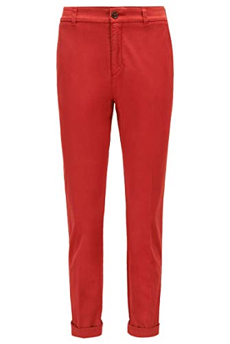 BOSS Damen C Tachini-D Regular-Fit Chino aus elastischer Bio-Baumwolle von BOSS