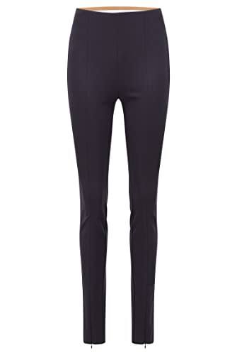 BOSS Damen C Tashani1 Skinny-Fit Hose mit Schlitzen vorne und elastischem Bund Hellblau 42 von BOSS