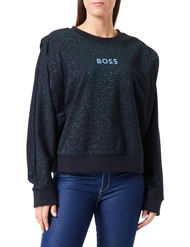BOSS Damen C_emba Sweatshirt, Black1, L EU von BOSS