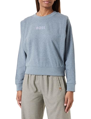 BOSS Damen C_emba Sweatshirt, Silver40, M EU von BOSS