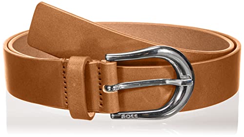 BOSS Damen Carol Belt 3cm-vc Gürtel, Dark Orange805, 85 von BOSS