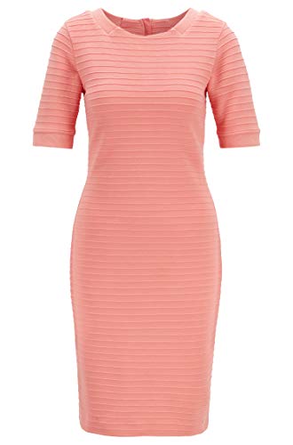 BOSS Damen Deshape Kleid, Orange (Light/Pastel Orange 835), Small (Herstellergröße: S) von BOSS