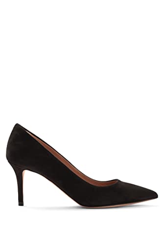 BOSS Damen Eddie Pump 70-S In Italien gefertigte Spitze Pumps aus Veloursleder Schwarz 36 Größe 36 von BOSS