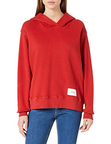 BOSS Damen Esqua1 Kapuzenpullover, Bright Pink, XS von BOSS